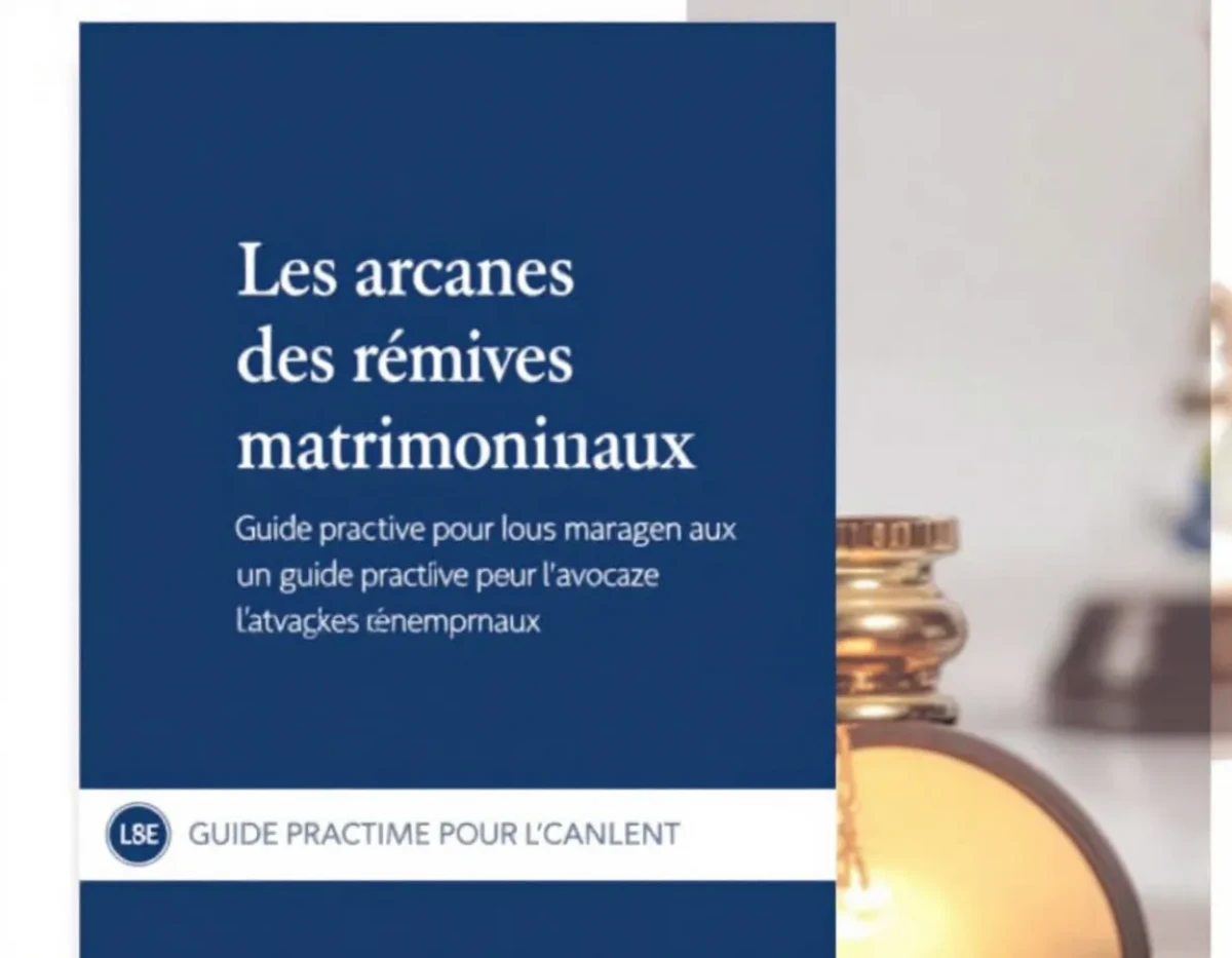 Les arcanes des régimes matrimoniaux : guide pratique pour l'avocat contemporain