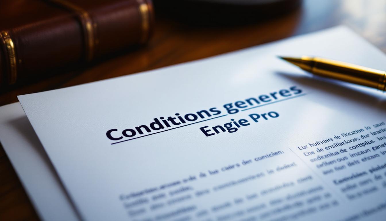 Conditions générales Engie Pro : analyse juridique détaillée